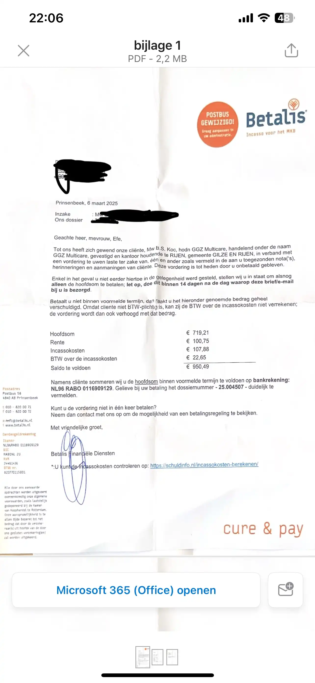 Mag je een nota van het incassobureau na 3 jaar weigeren? 