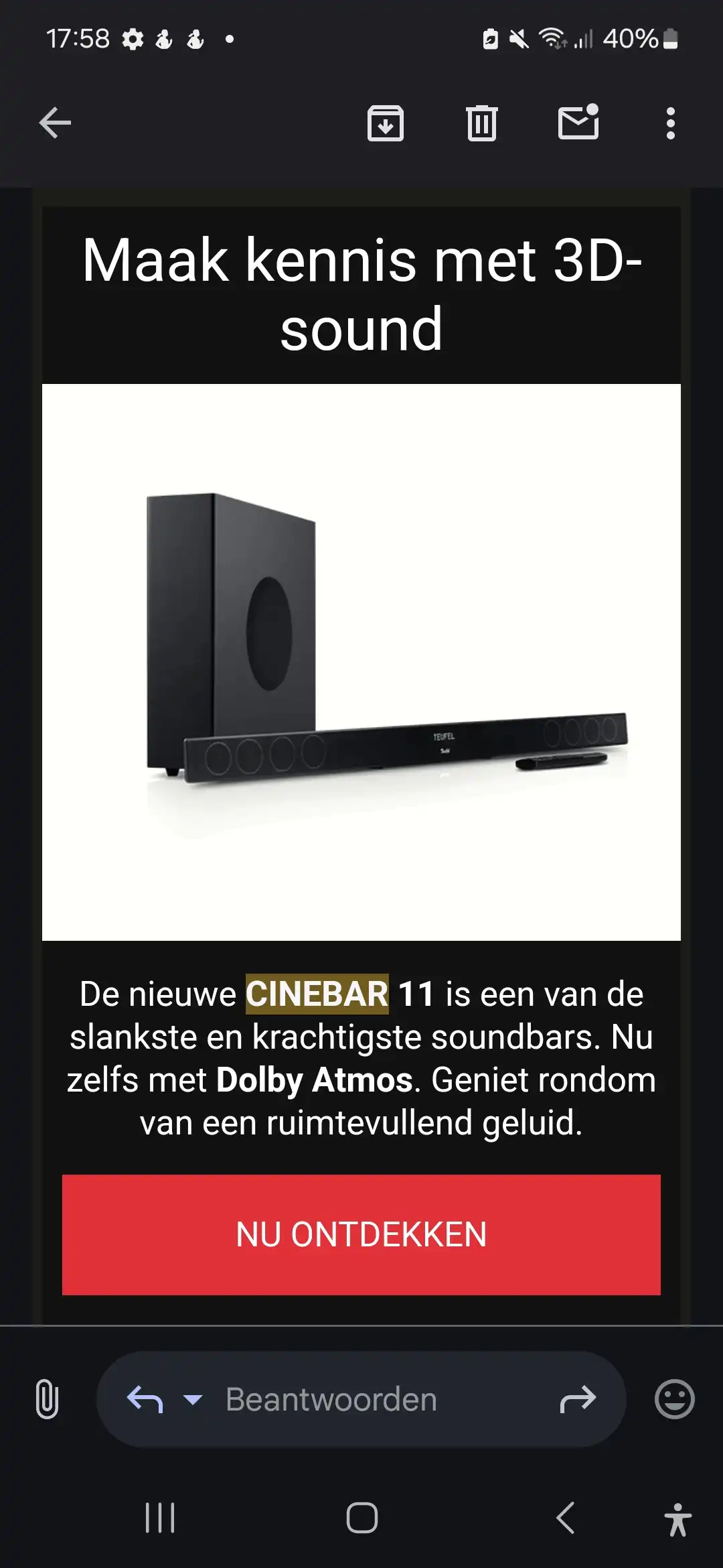 Kort na aankoop komt verbeterde versie van soundbar uit, wat zijn mijn opties?