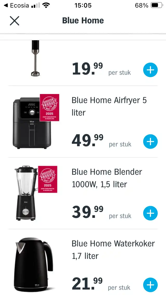 Airfryer van Albert Heijn met consumenten’award’???