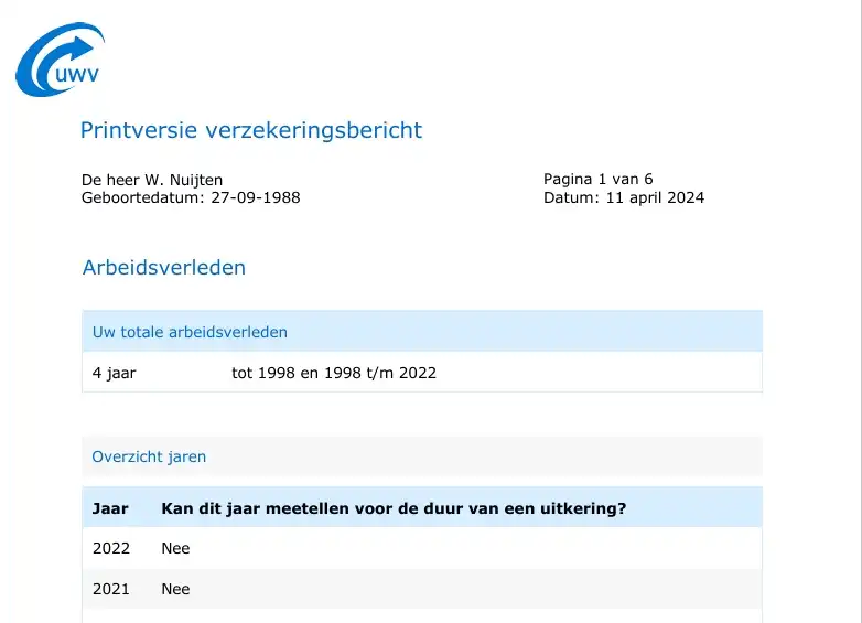 wajong toekenning/erkenning al sinds 2001-2004 bezig nog geen resultaat