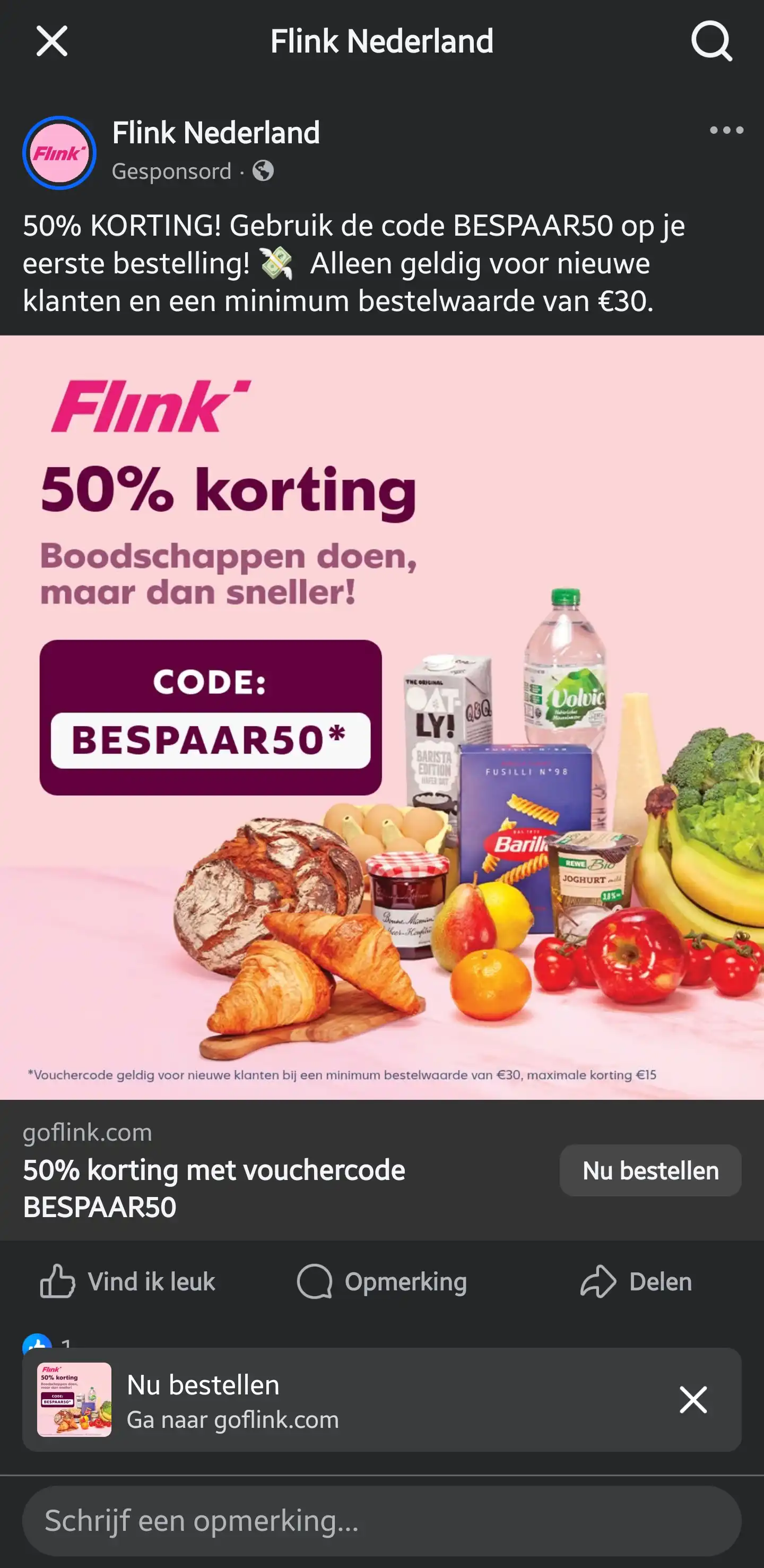 Misleidende Korting Flink