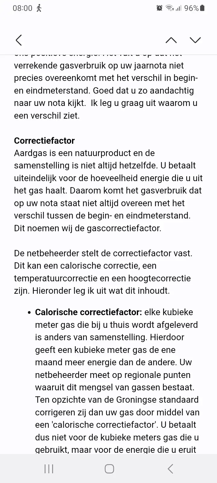 Mag Greenchoice meer m3 rekenen op eindafrekening? 