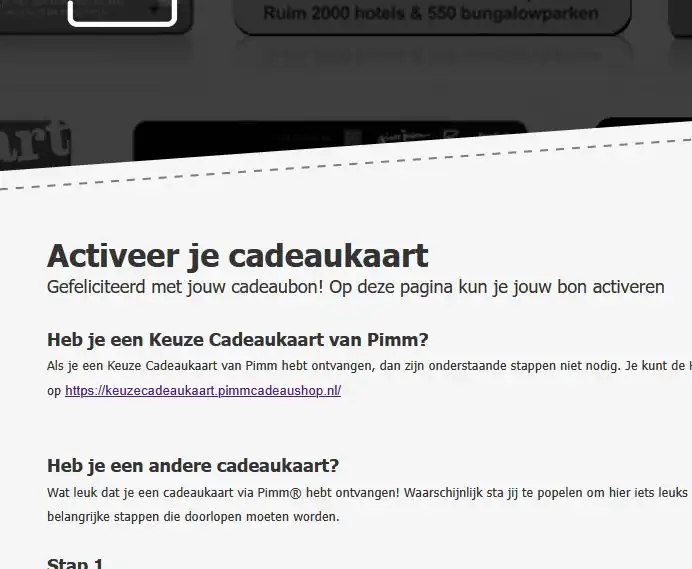 Wat zijn de ervaringen met websites voor cadeaukaarten, zoals Pimm?