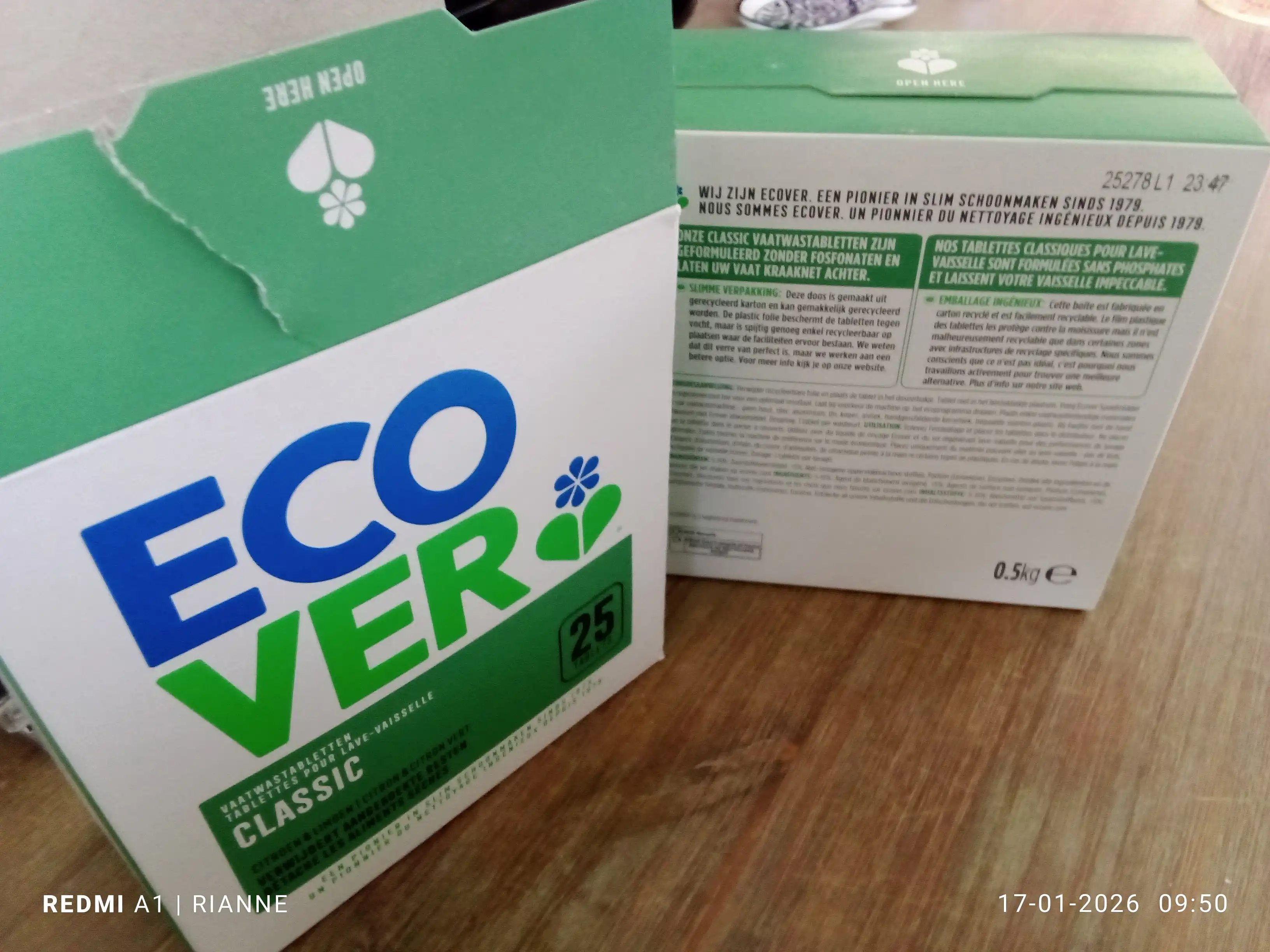 Zijn de vaatwastabletten van Ecover Ecologisch?