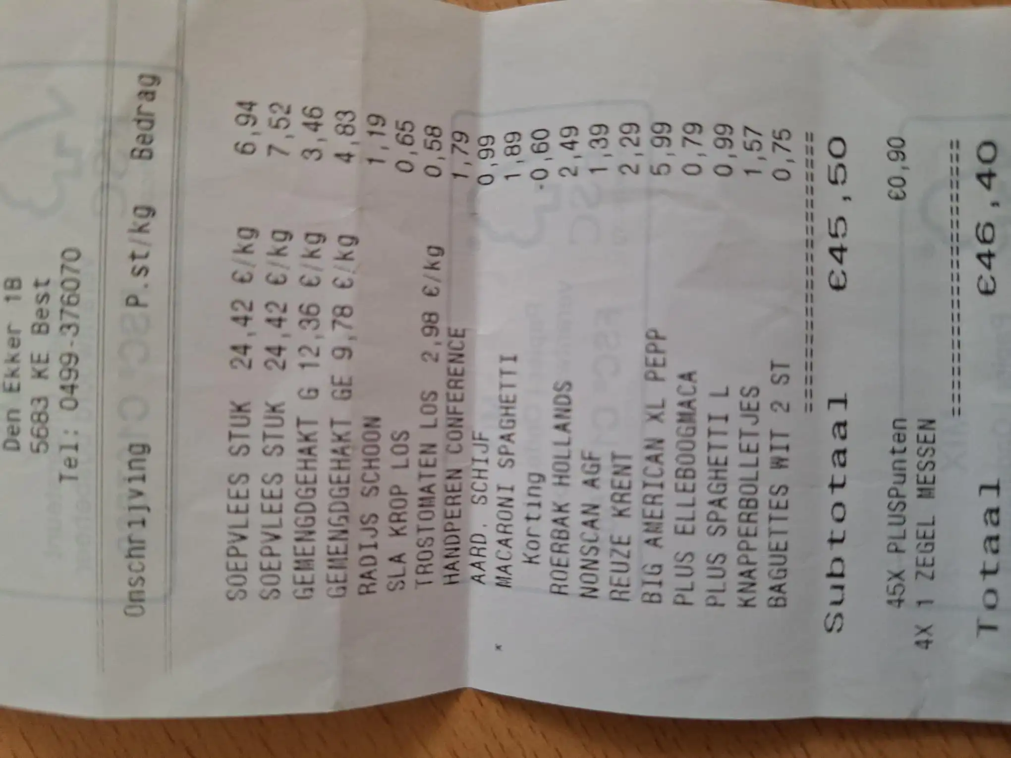 Nonscan AGF  is dit normaal bij producten met barcode?