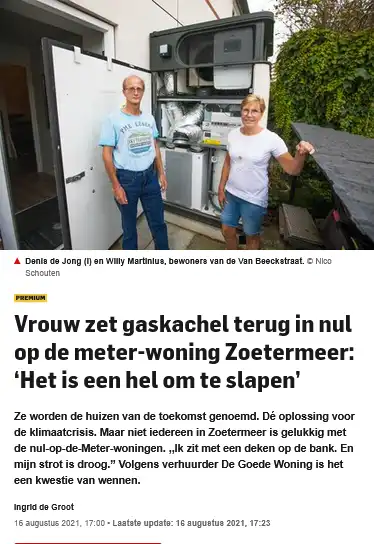 EPV wijziging consultatie bij overheid !! NUL op meter woning straks duurder :( 